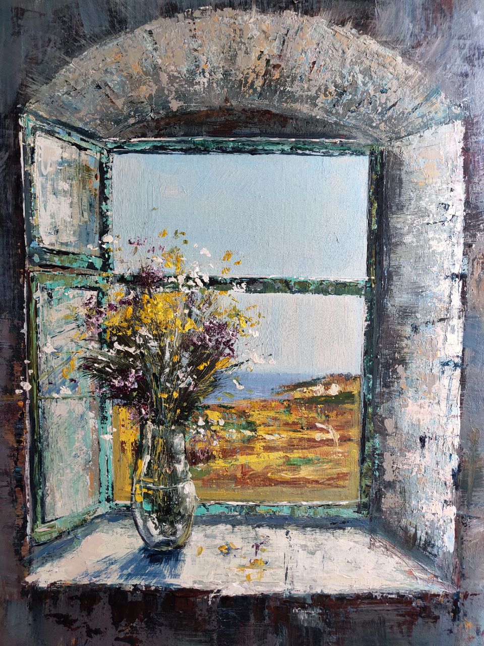 Window to summer - 1, Anna Jolnovskaya, 买画 丙烯酸