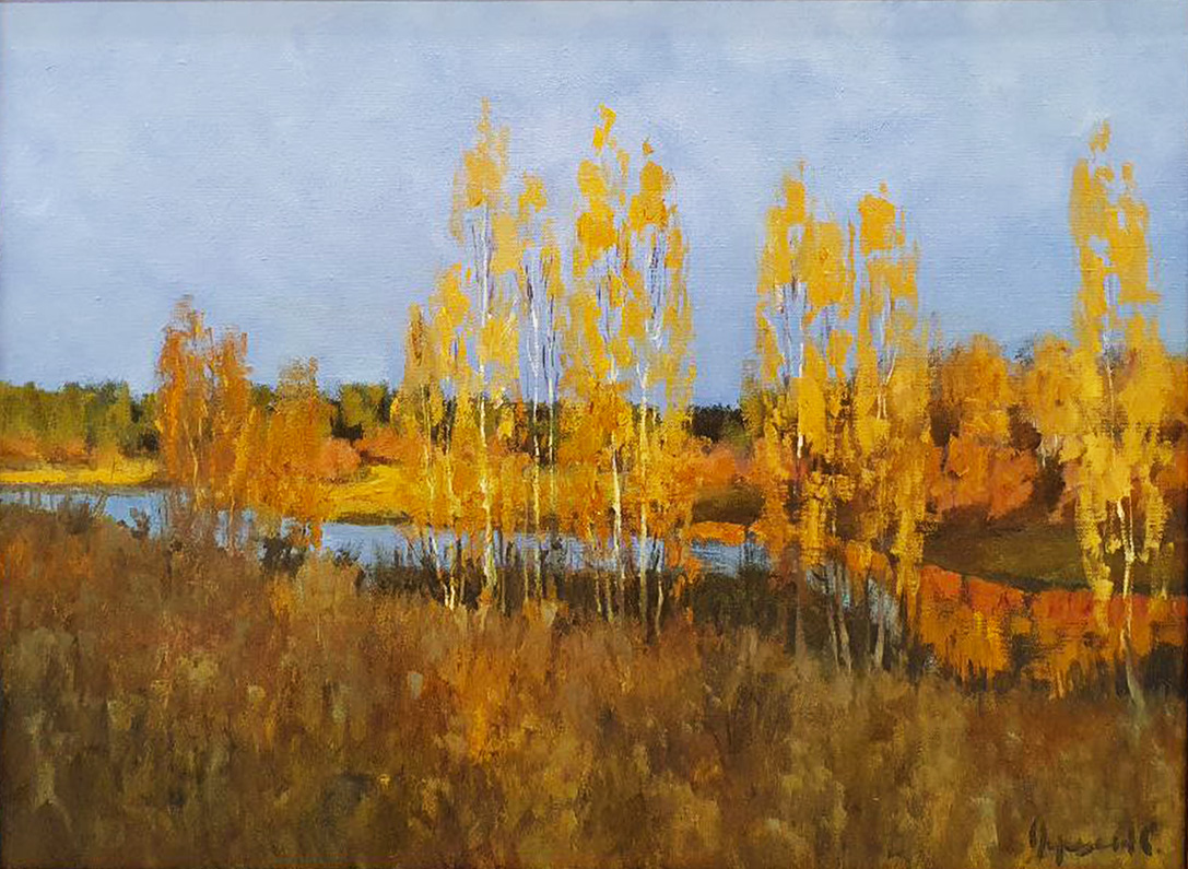Golden Autumn - 1, Stas Miroshnikov, 买画 油