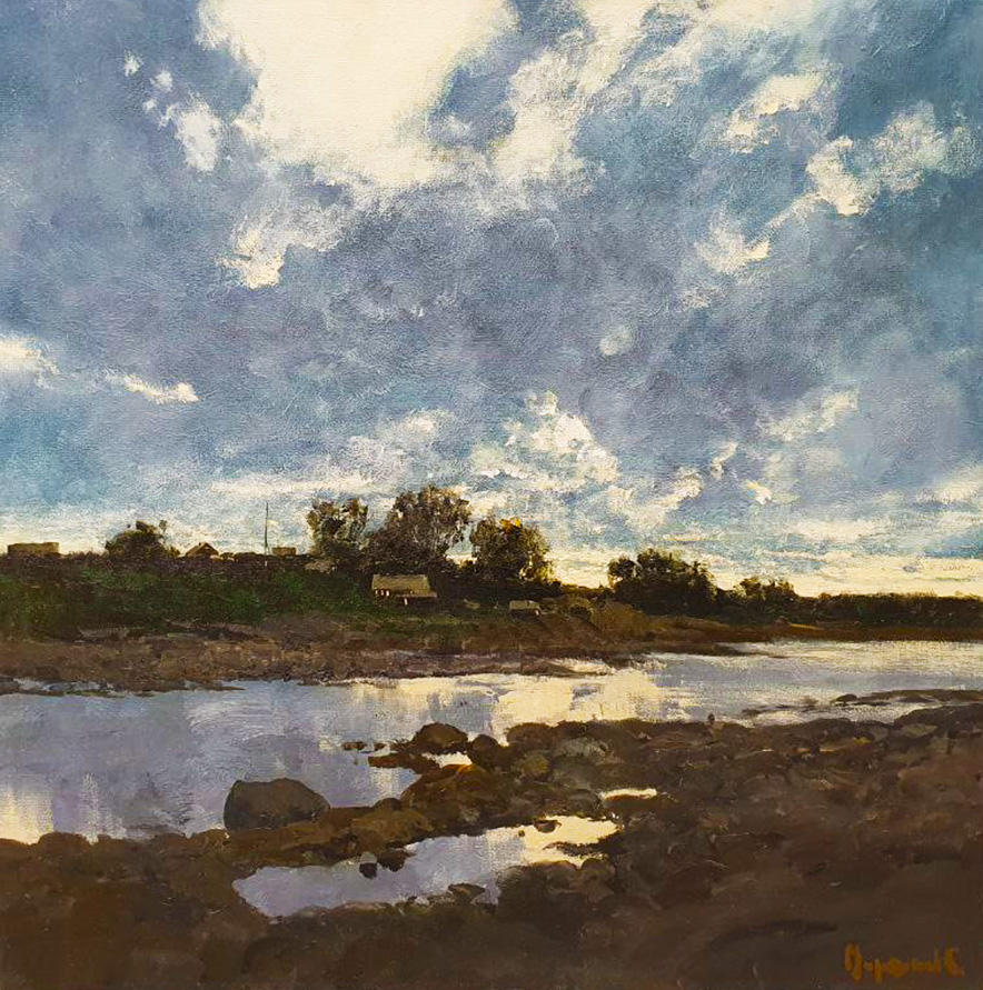 Morning on the river - 1, Stas Miroshnikov, 买画 油