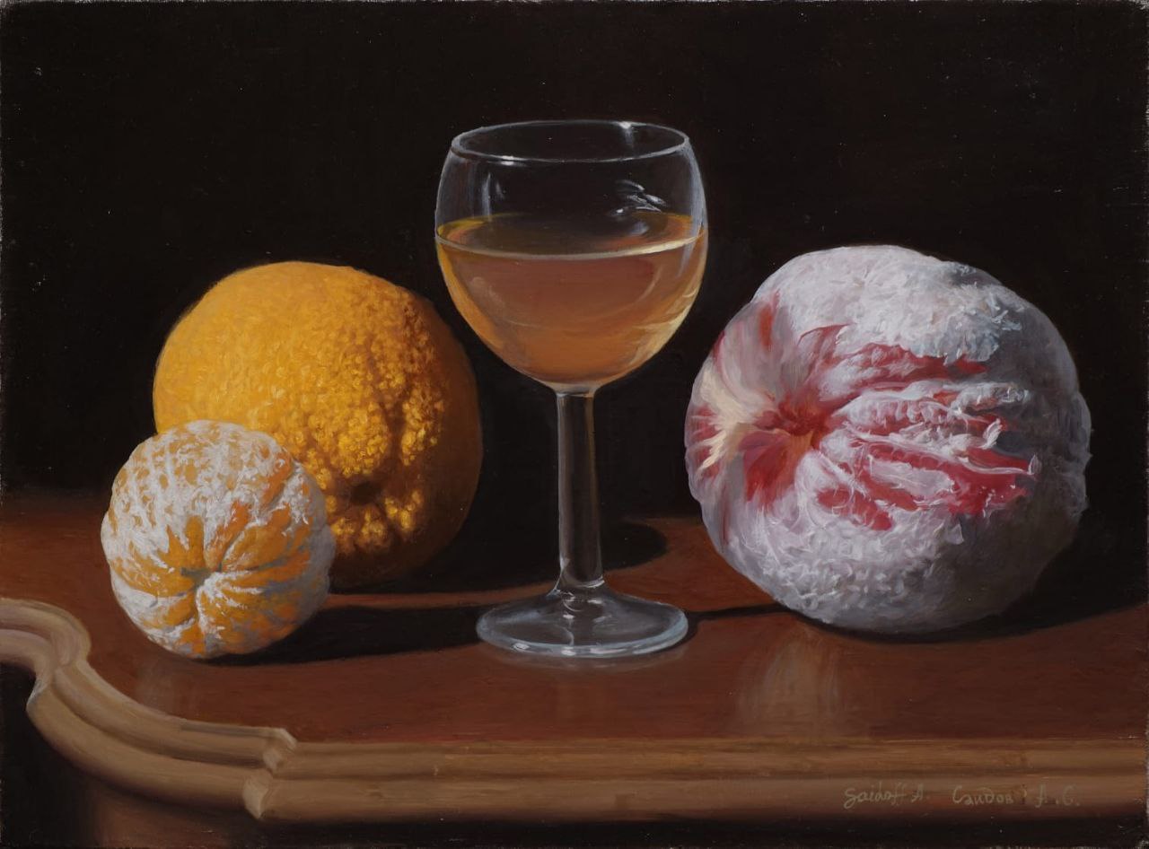 Still life with oranges - 1, Alexander Saidov, 买画 油