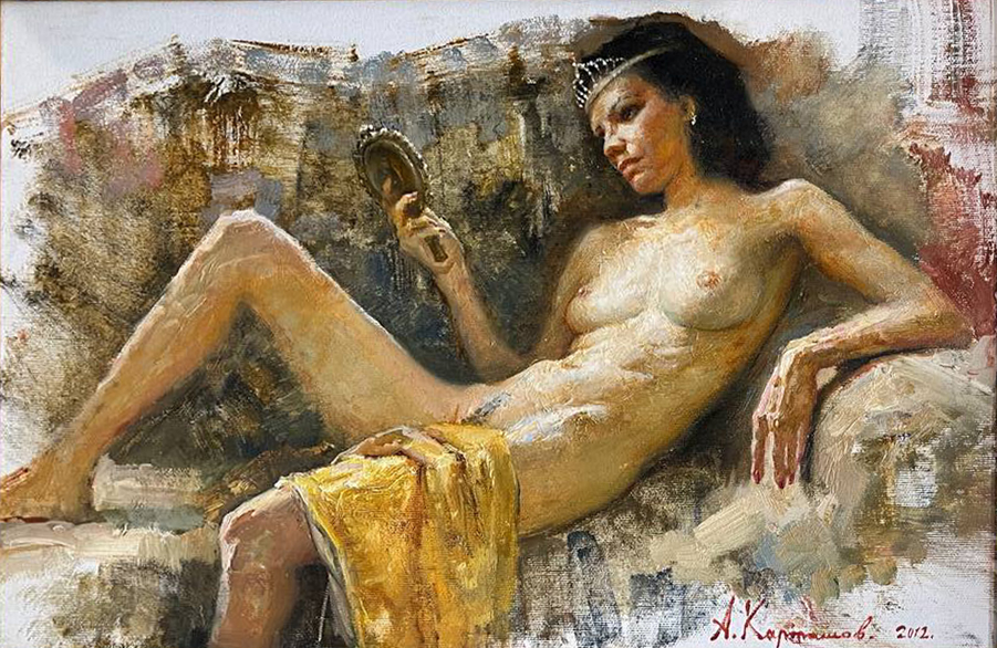 Nude with a tiara - 1, Kartashov Andrey , 买画 油