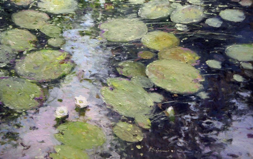 Water lilies - 1, Alexey Savchenko, 买画 油
