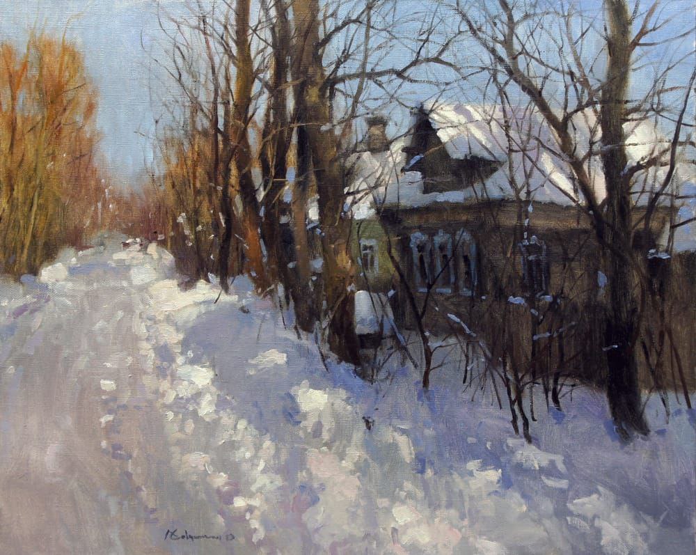 Winter sun - 1, Alexey Savchenko, 买画 油