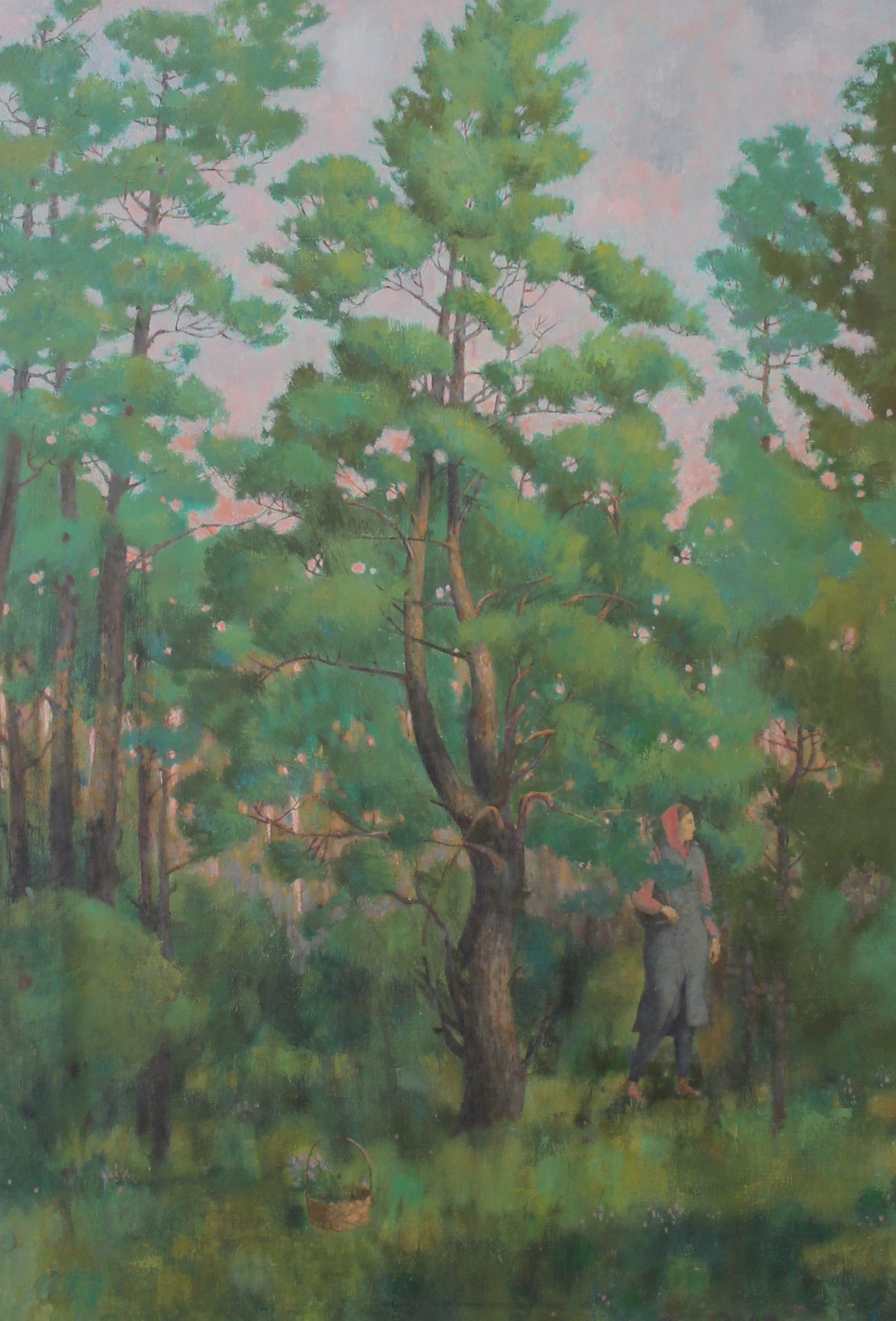 Pine forest - 1, Mary Dobrovolskaya, 买画 油