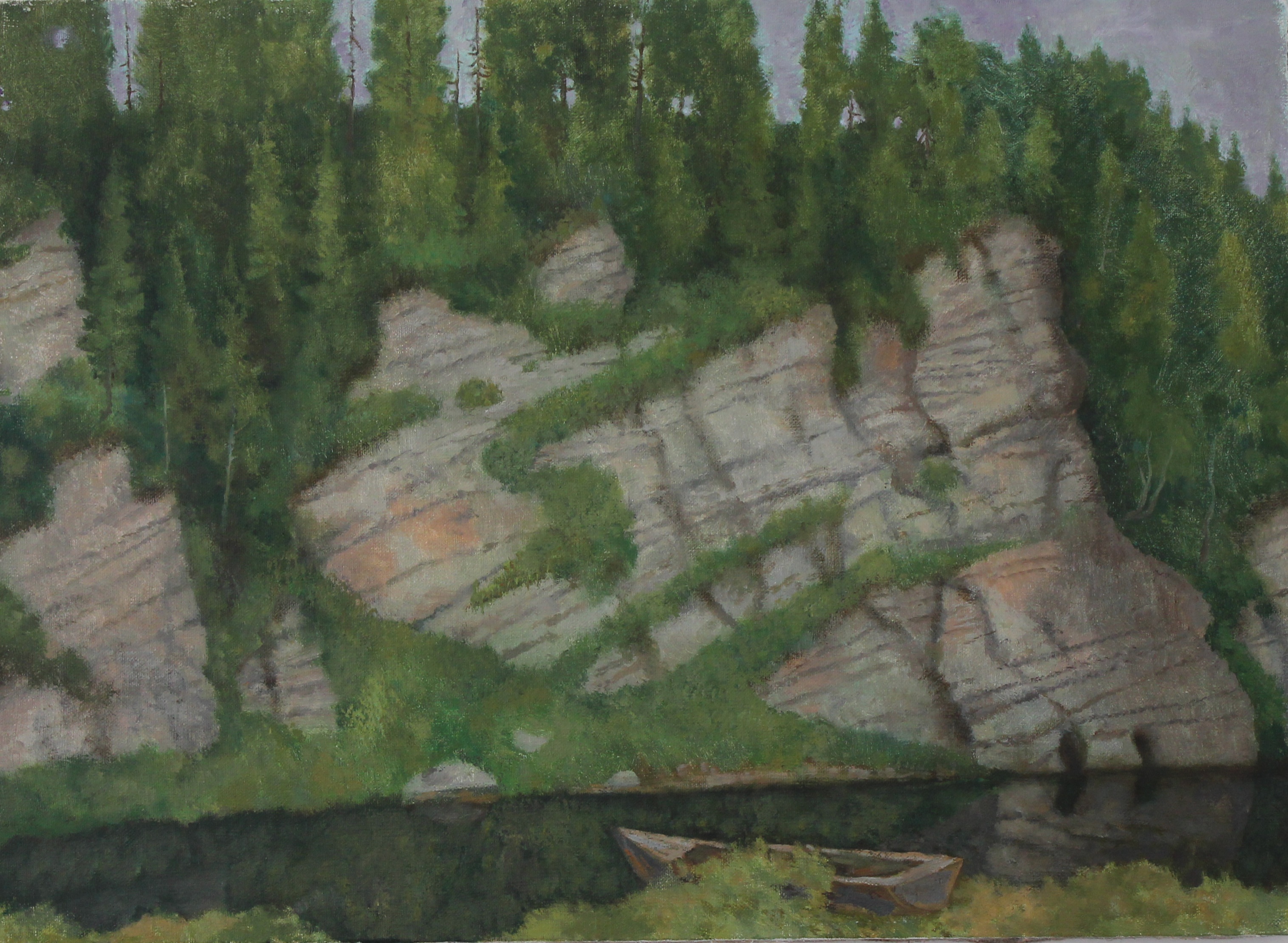 The bank of the Chusovaya River - 1, Mary Dobrovolskaya, 买画 油