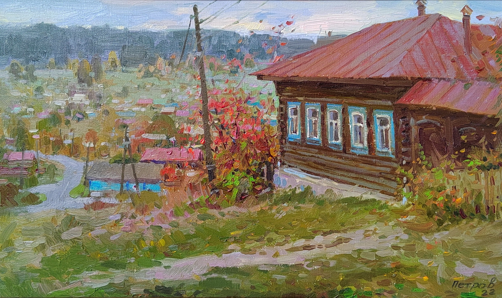 乌拉尔的小镇 - 1, Nikolay Petrov, 买画 油