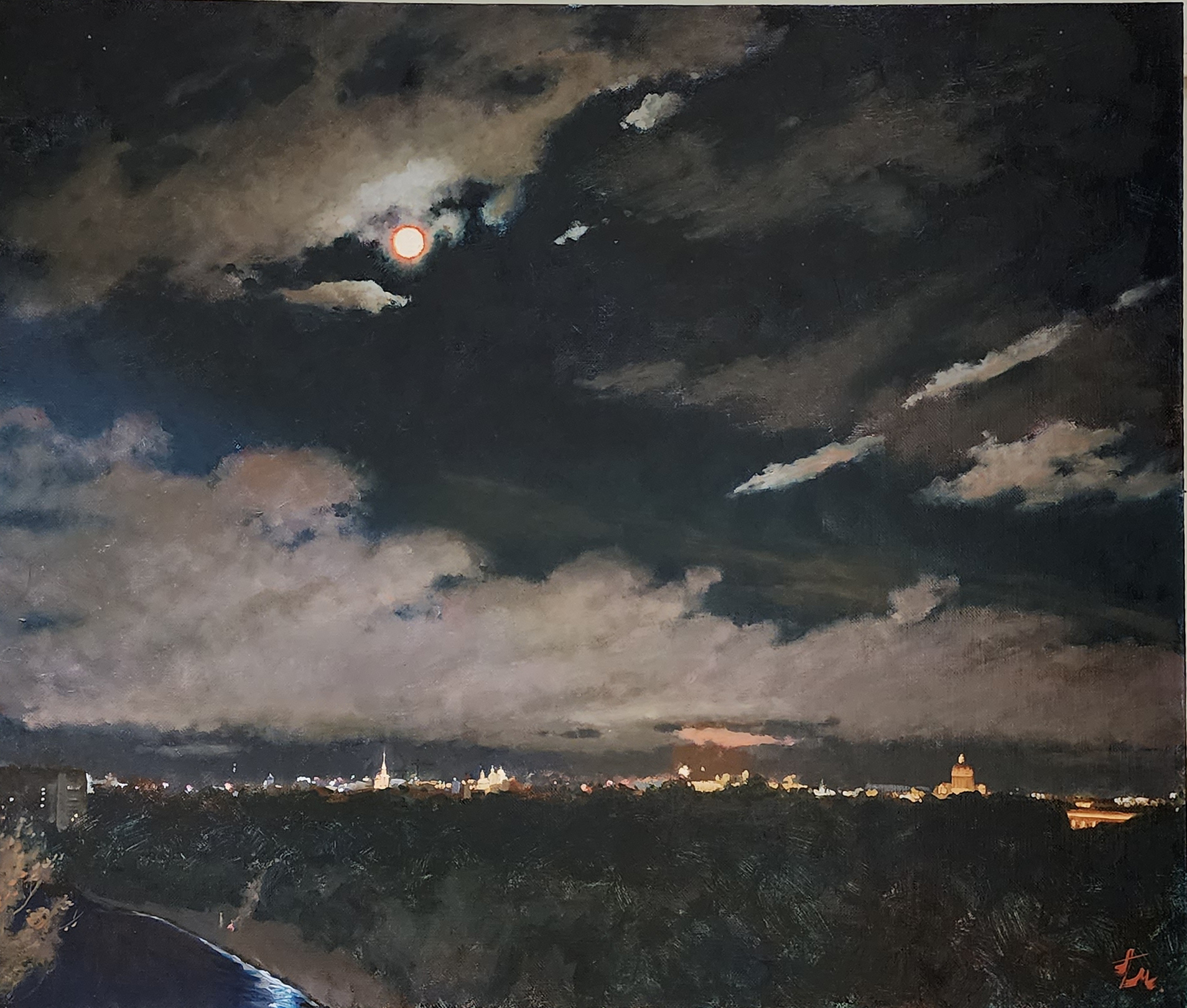 Night Over St. Petersburg - 1, Anton Melentyev, 买画 油
