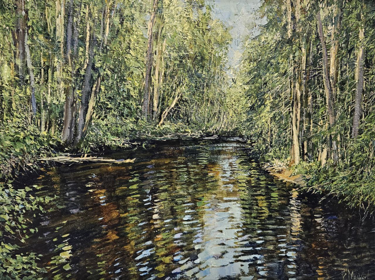 Forest river - 1, Kirill Malkov, 买画 油