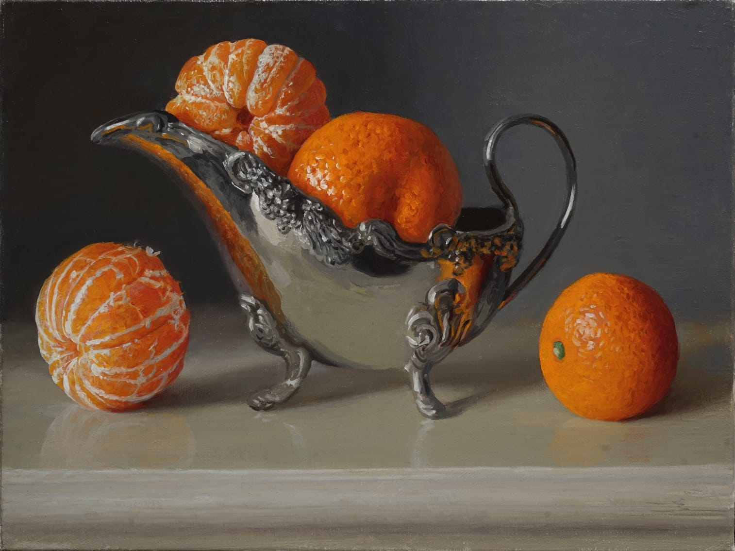 Oranges with a silver cup - 1, Alexander Saidov, 买画 油