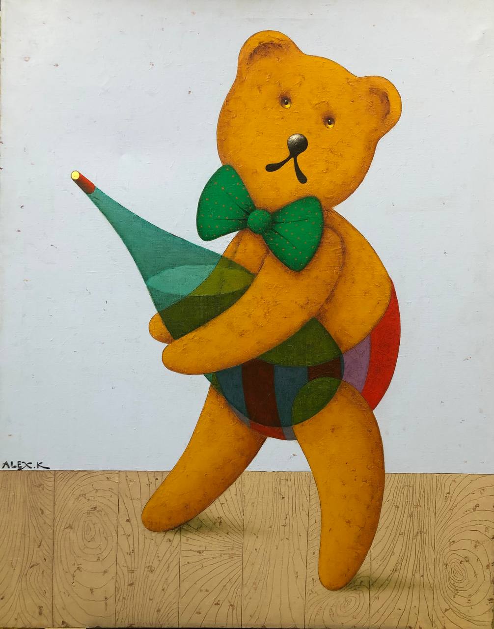 The courier. From the series "Life of teddy bears" - 1, Alexey Kiryanov, 买画 油