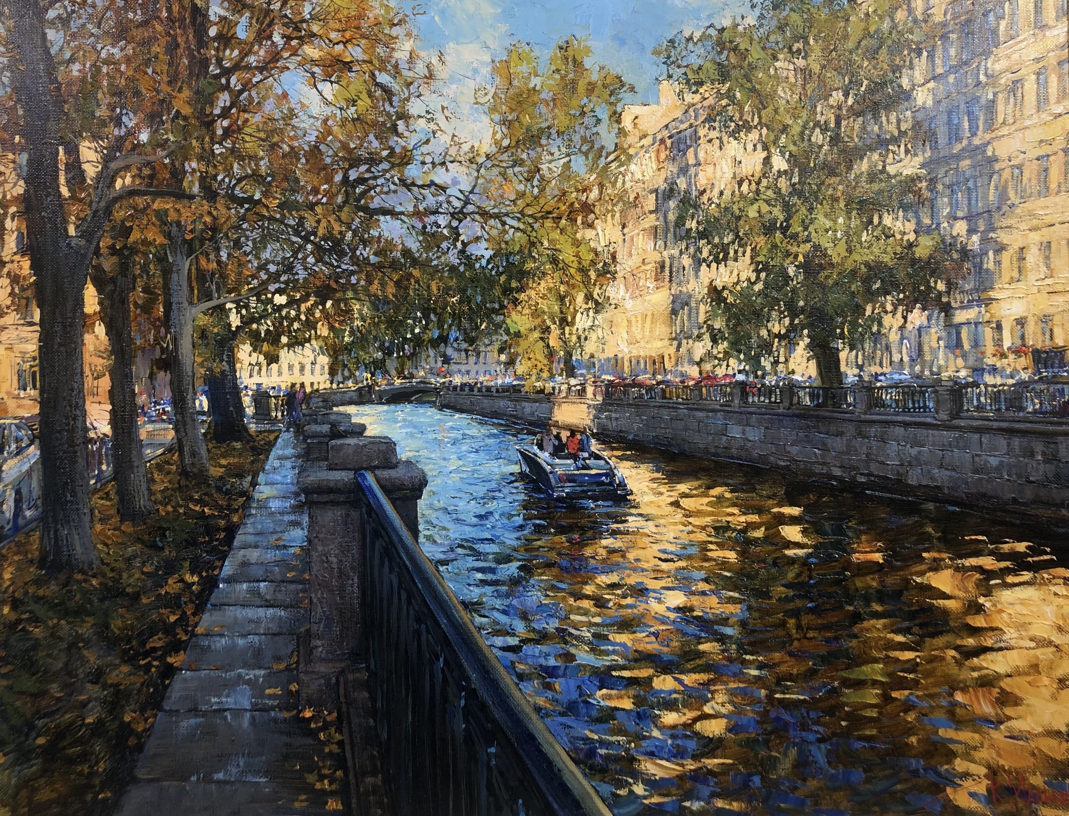 Nearby the Demidov Bridge - 1, Kirill Malkov, 买画 油