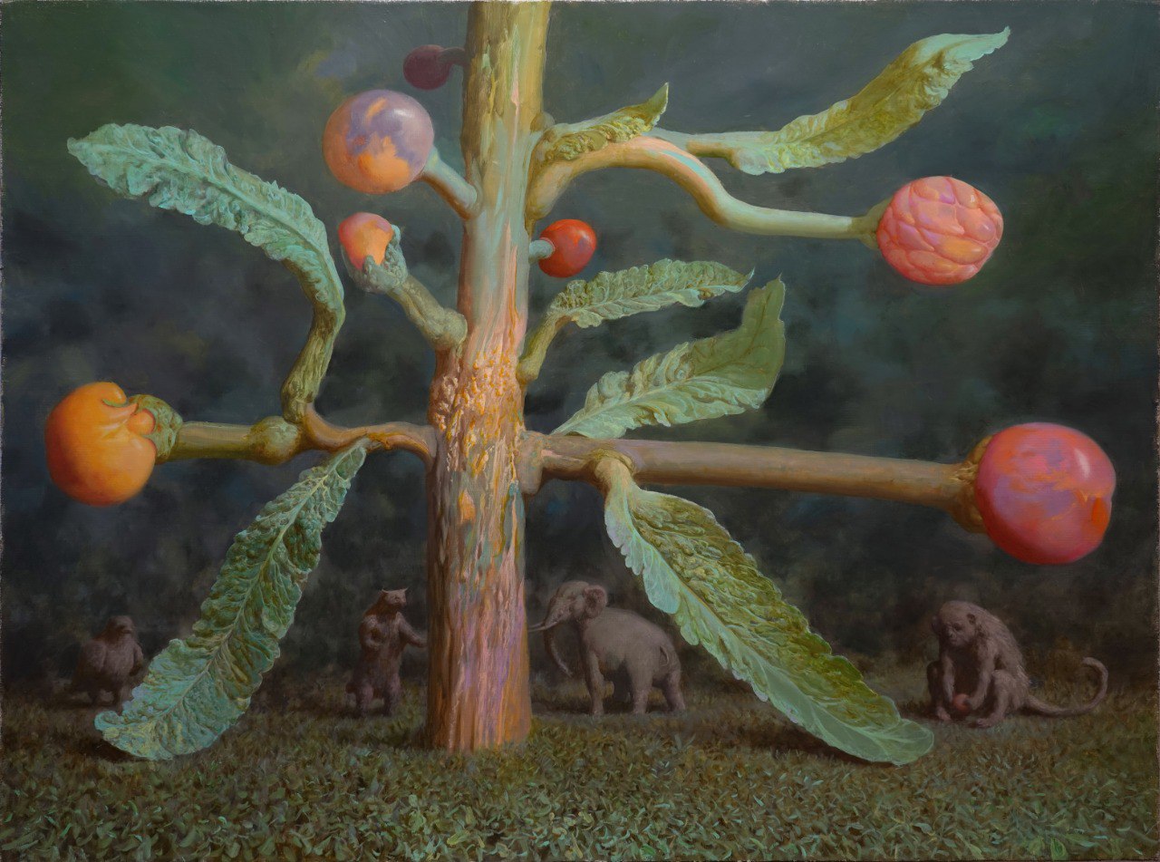 The tree and beasts - 1, Alexander Saidov, 买画 油