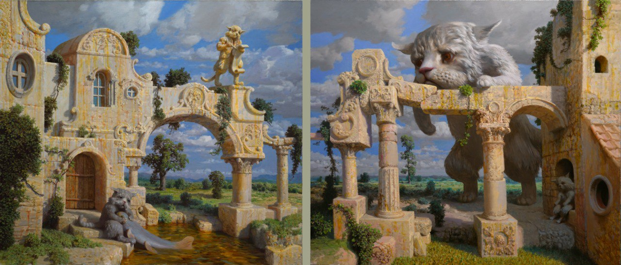 Diptych - 1, Alexander Saidov, 买画 油