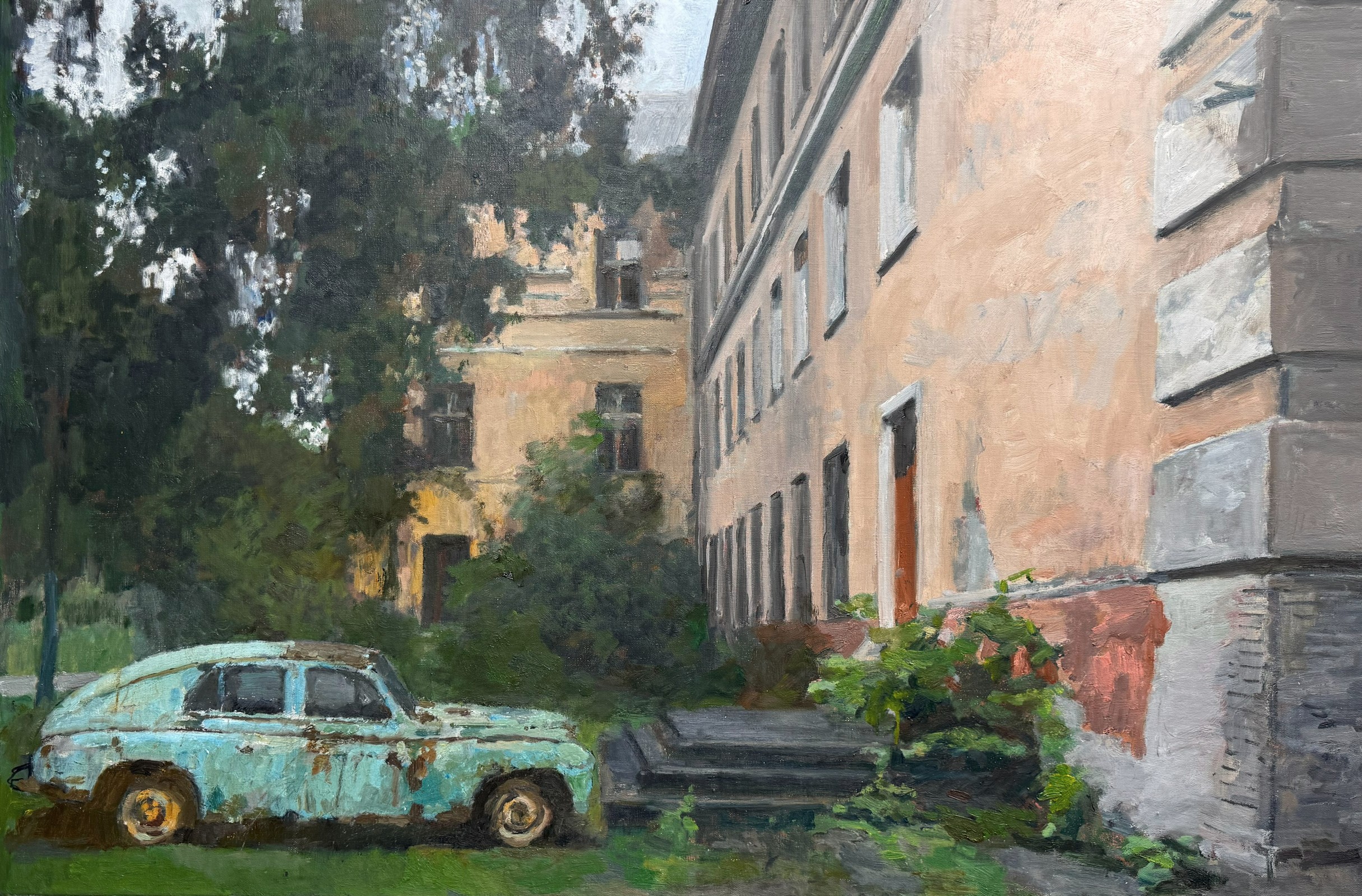 At the old barracks - 1, Maksim Kaetkin, 买画 油