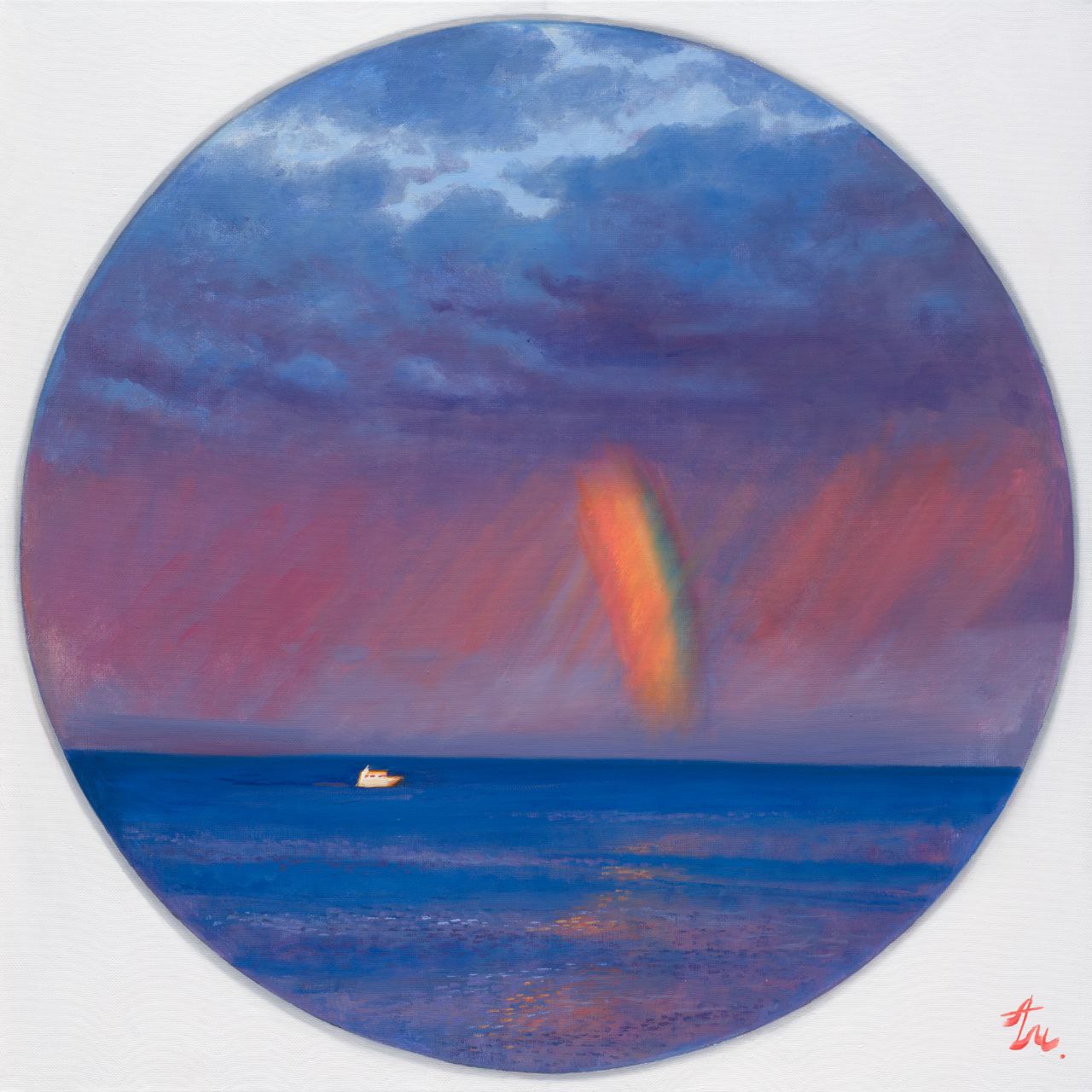 The White boat - 1, Anton Melentyev, 买画 油