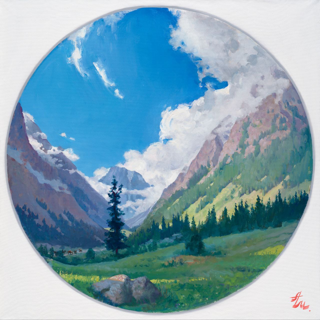 In the mountains - 1, Anton Melentyev, 买画 油