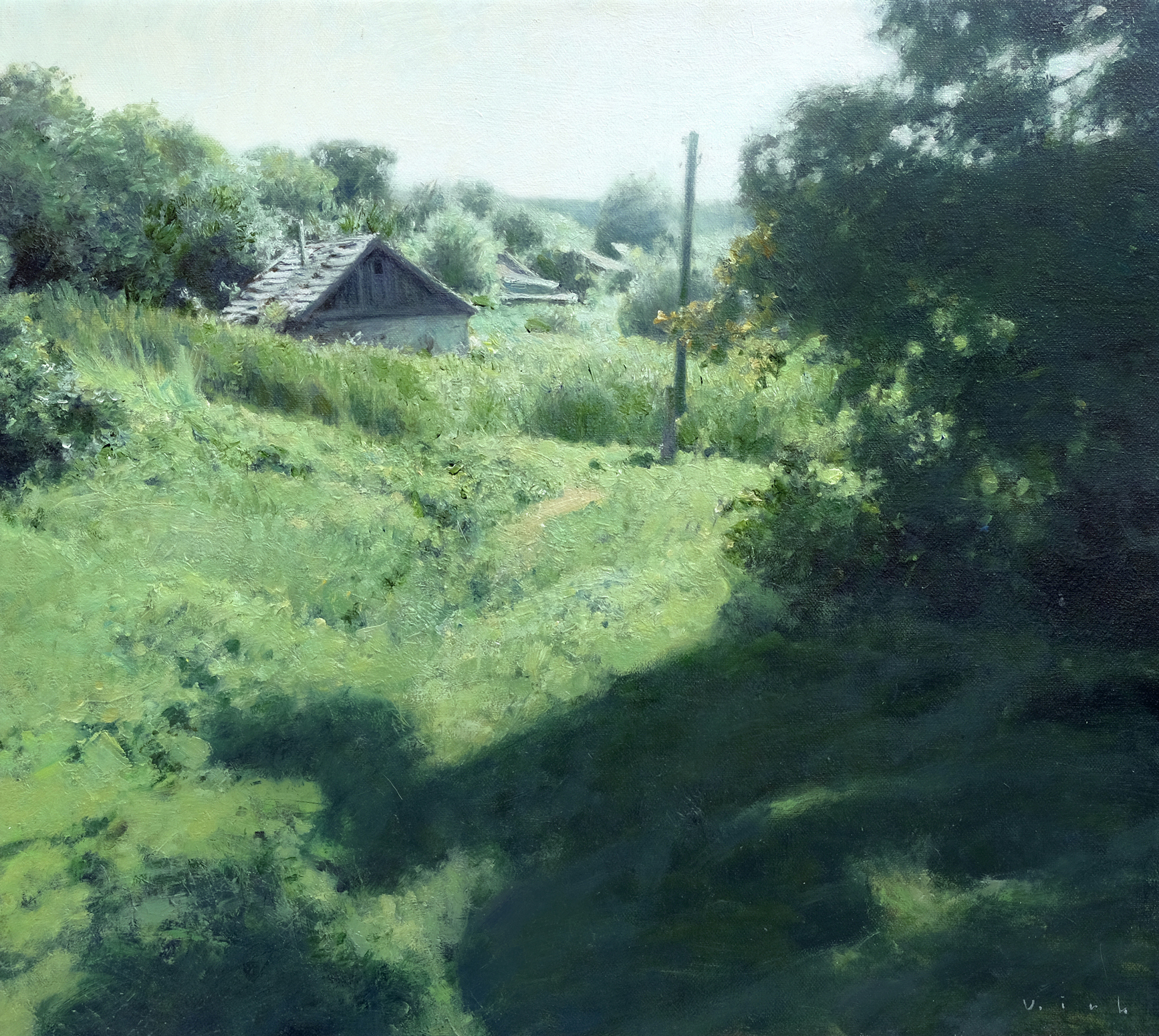 The beginning of the village - 1, Vladimir Kirillov, 买画 油