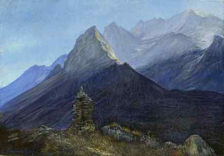 Dawn in the mountains
