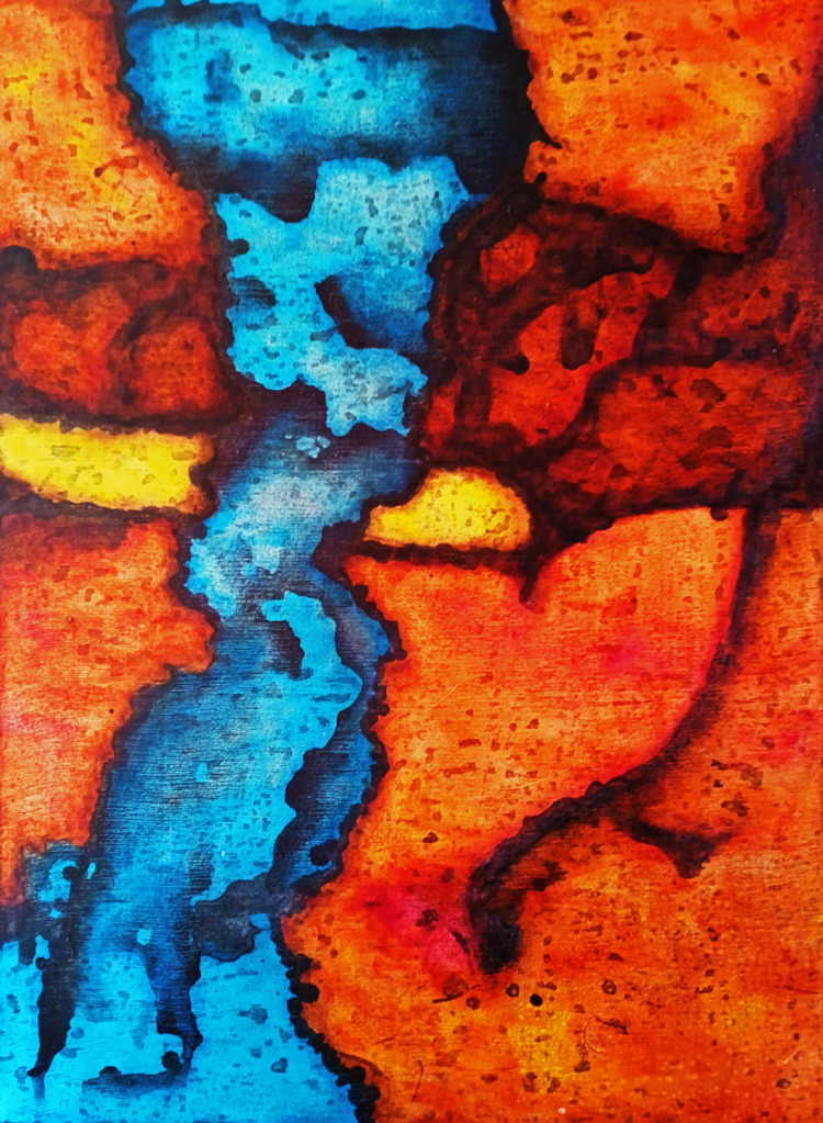 From the other side of the past days - 1, 安东Polushin, 买画 作者的技术