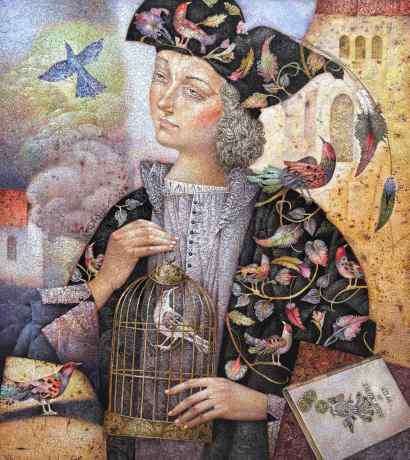 The seller of strange birds