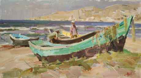 Fishermen in the Azov Sea