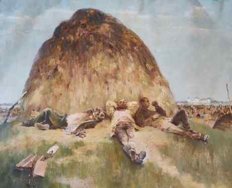 Recreation in the hayfield