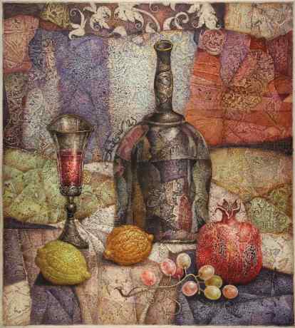 Grape, Two Lemons And Pomegranate 