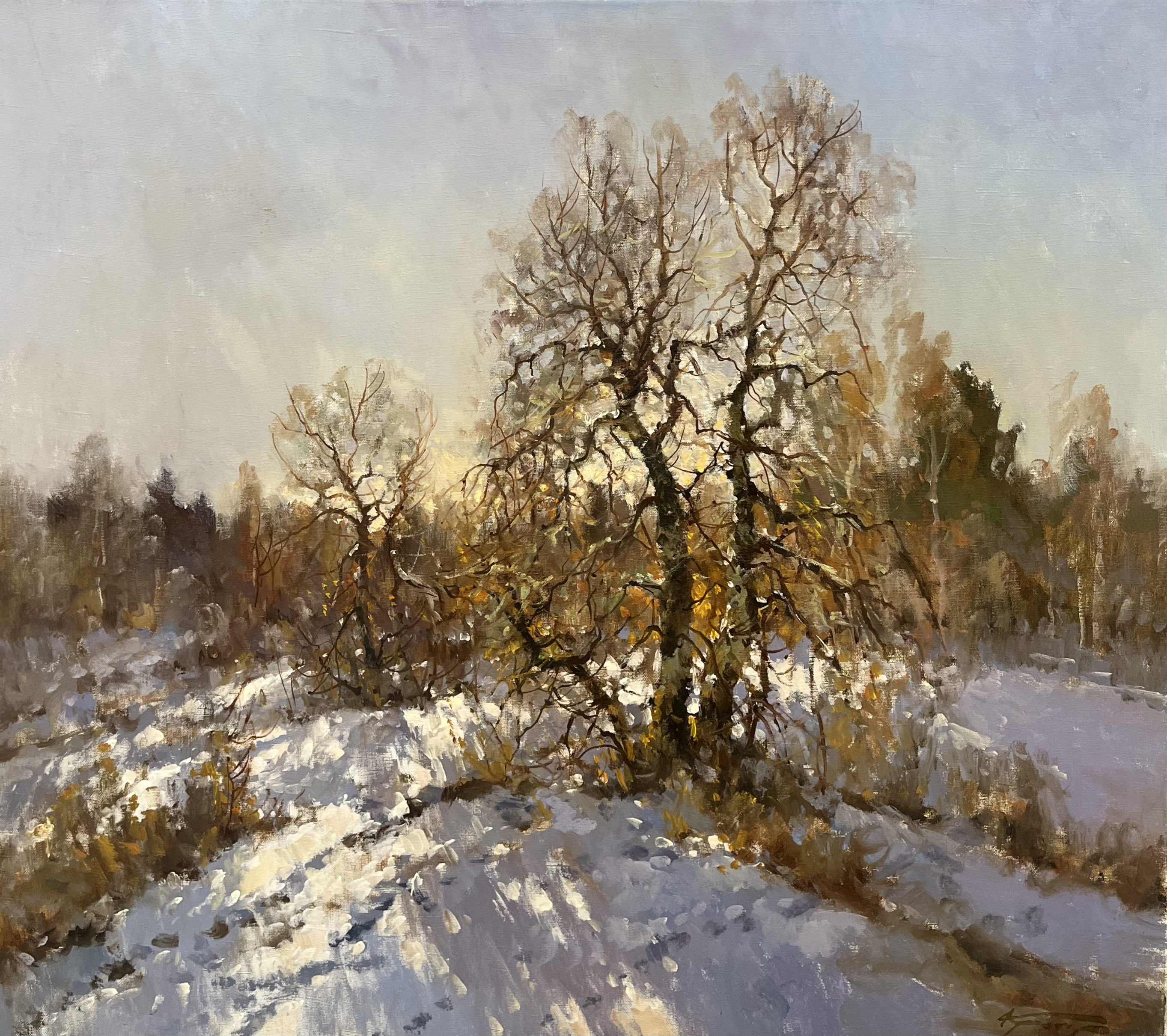First Snowfall. November - 1, Alexander Kremer, 买画 油