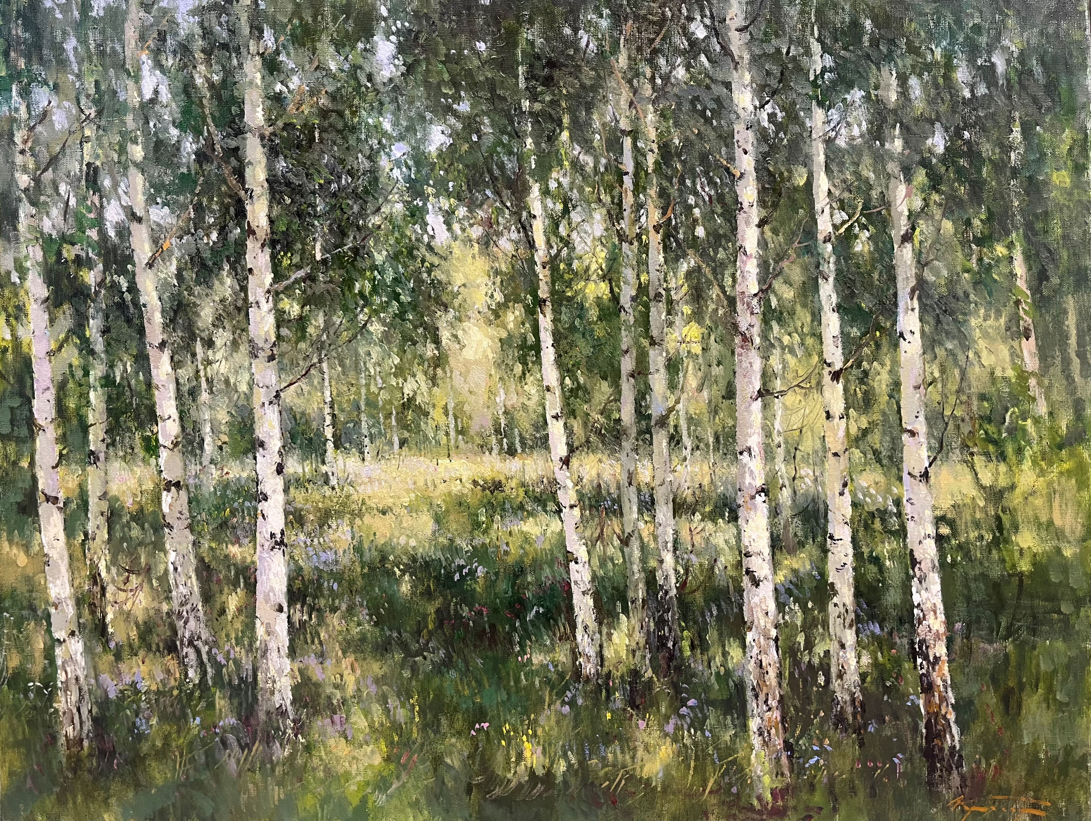 Birches - 1, Alexander Kremer, 买画 油