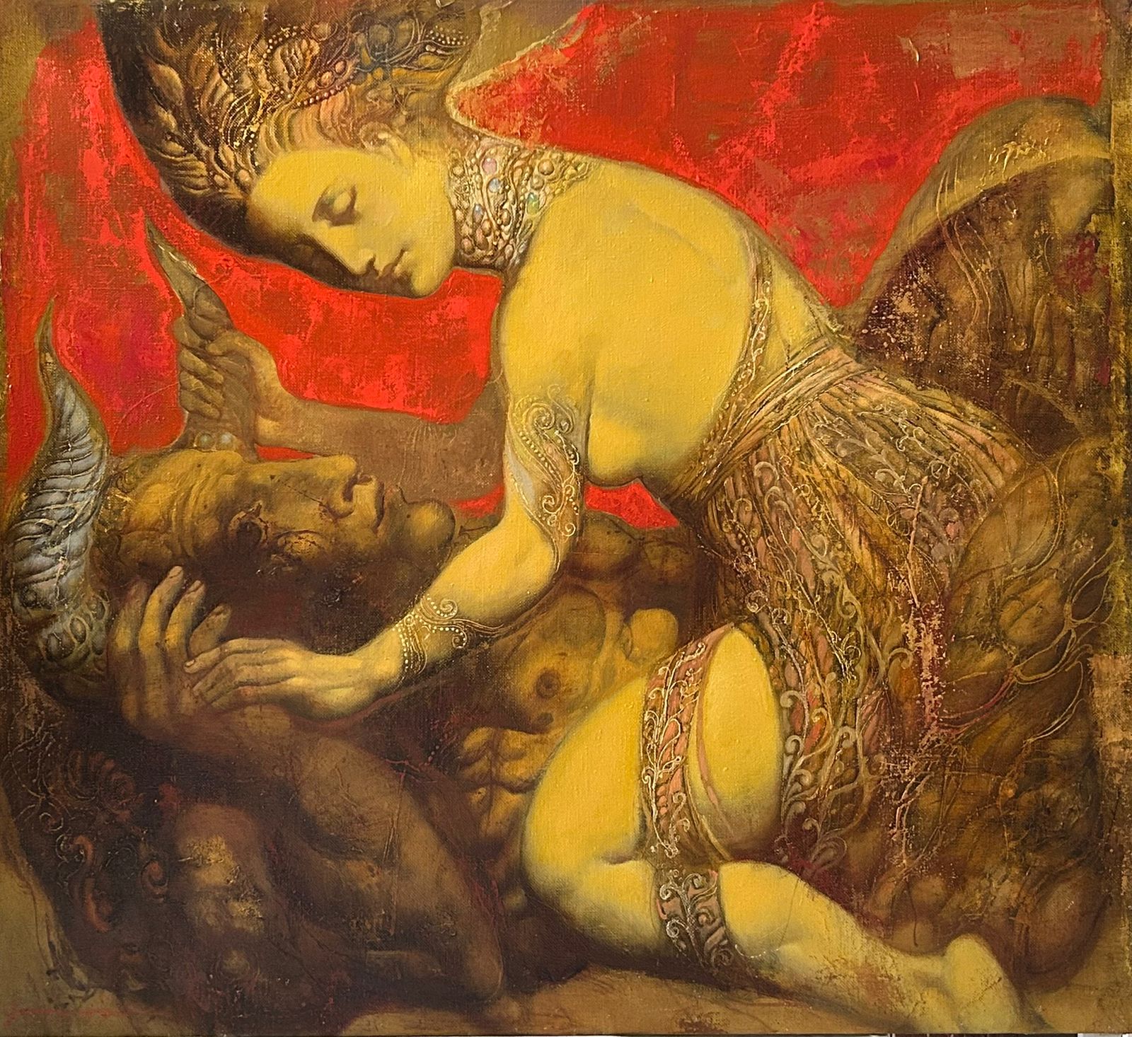 Fighting the Minotaur - 1, Armen Gasparyan, 买画 油