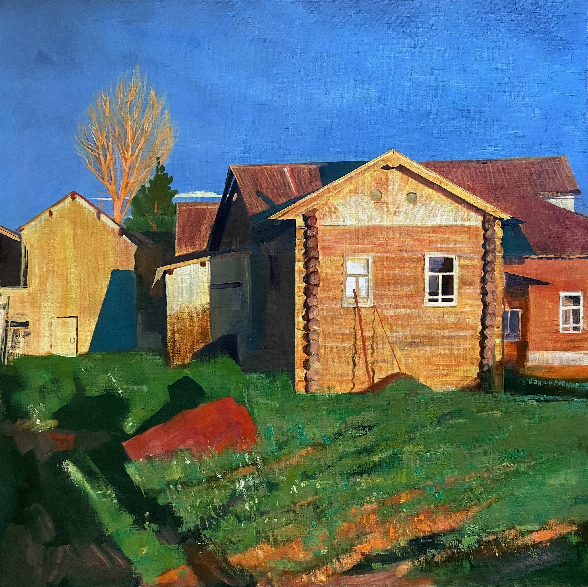 Evening in the Village - 1, Sergey Nekrasov, 买画 油