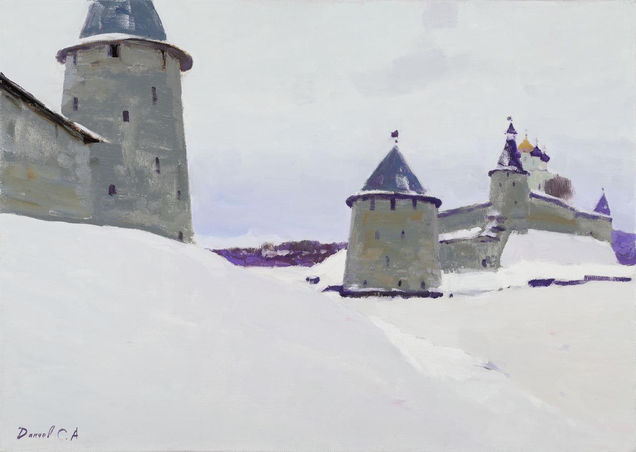 The Pskov Krom - 1, Sergey Danchev, 买画 油