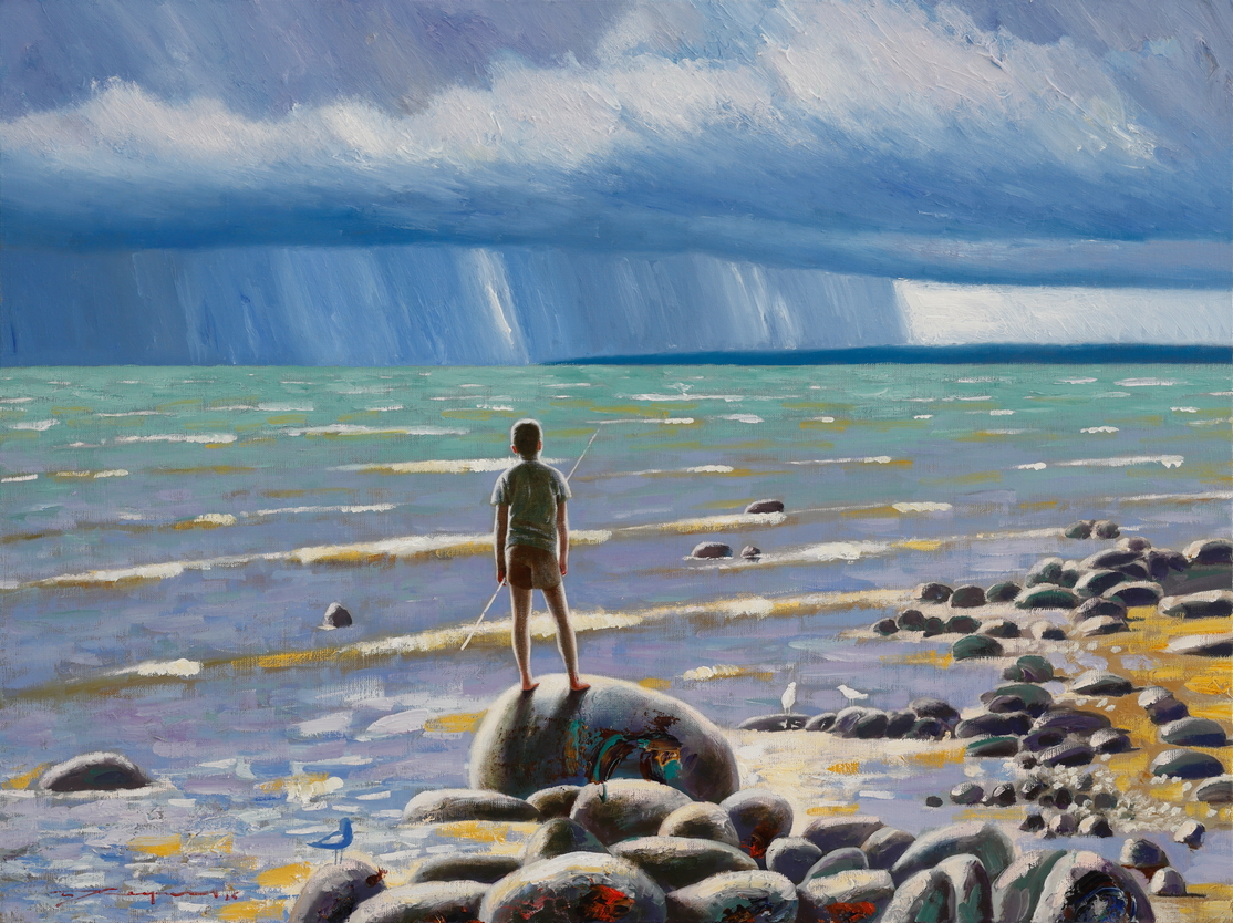 Seeing off the storm - 1, Ilya Khokhrin, 买画 油