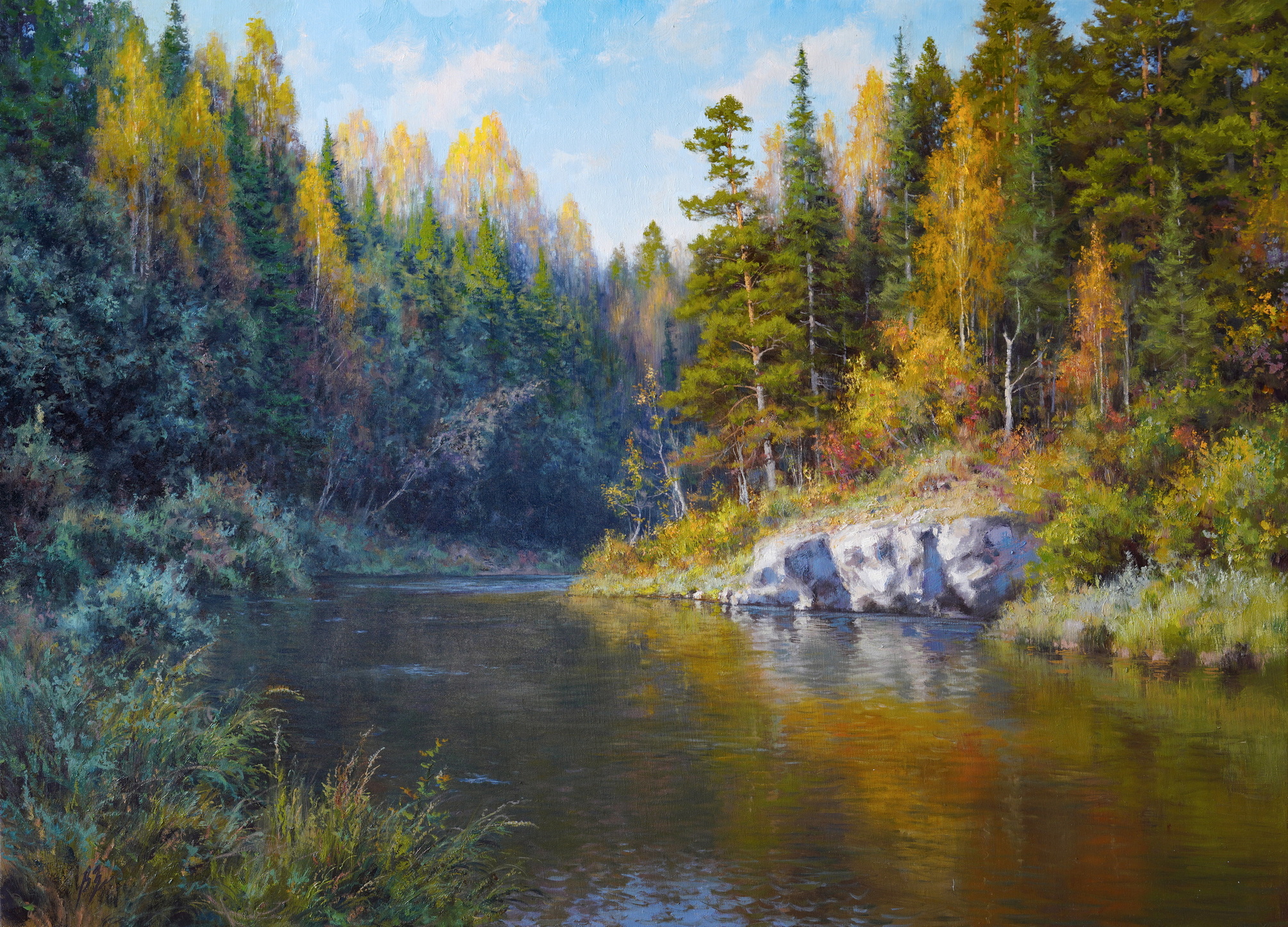 九月的银河 - 1, Vadim Zainullin, 买画 油