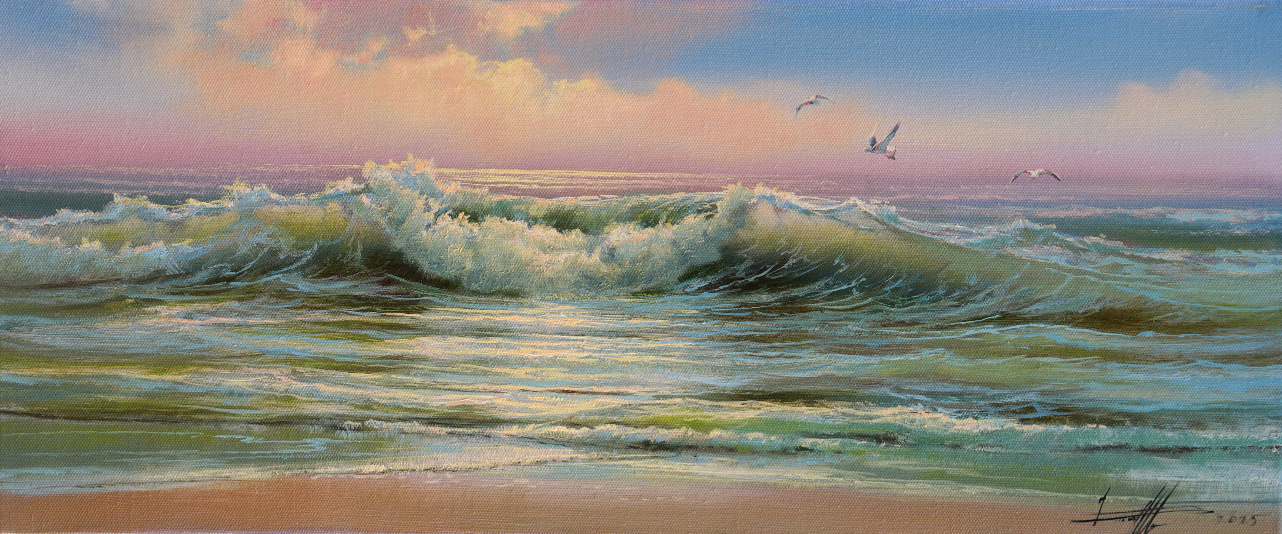 海。 海浪 - 1, Dmitry Balakhonov, 买画 油