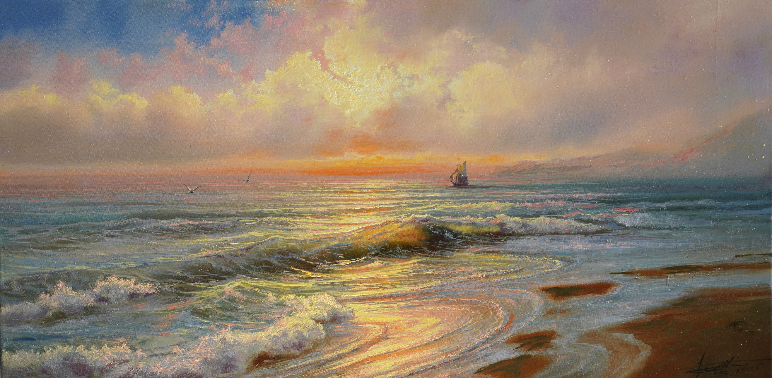 海滨 - 1, Dmitry Balakhonov, 买画 油