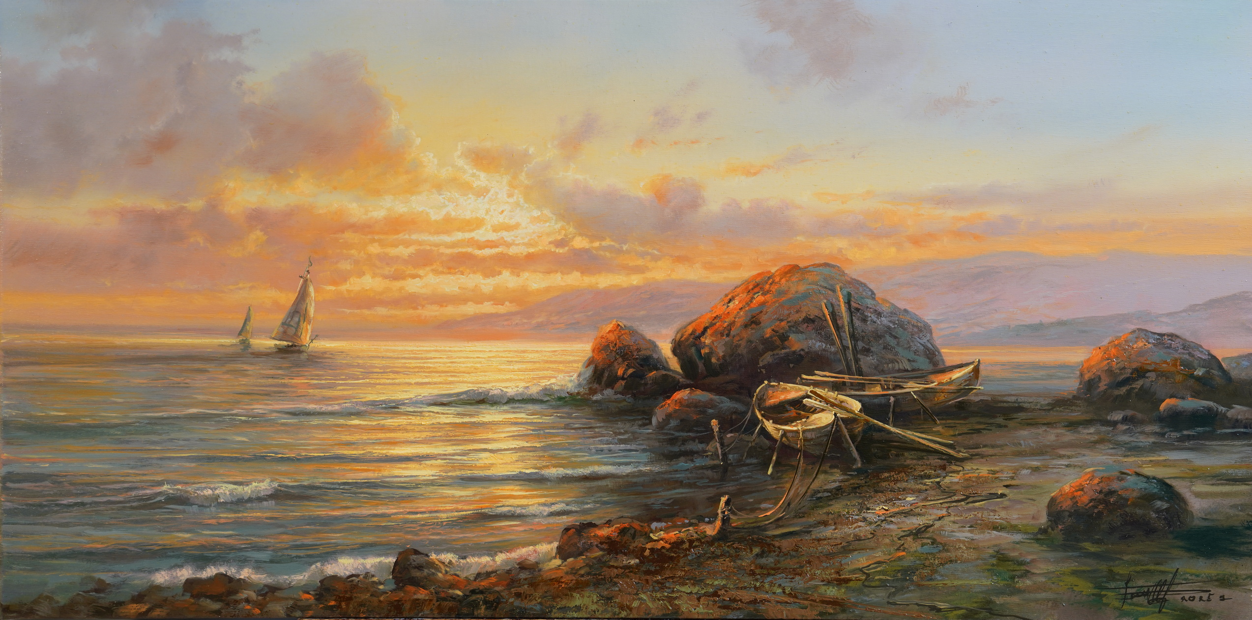 渔船 - 1, Dmitry Balakhonov, 买画 油