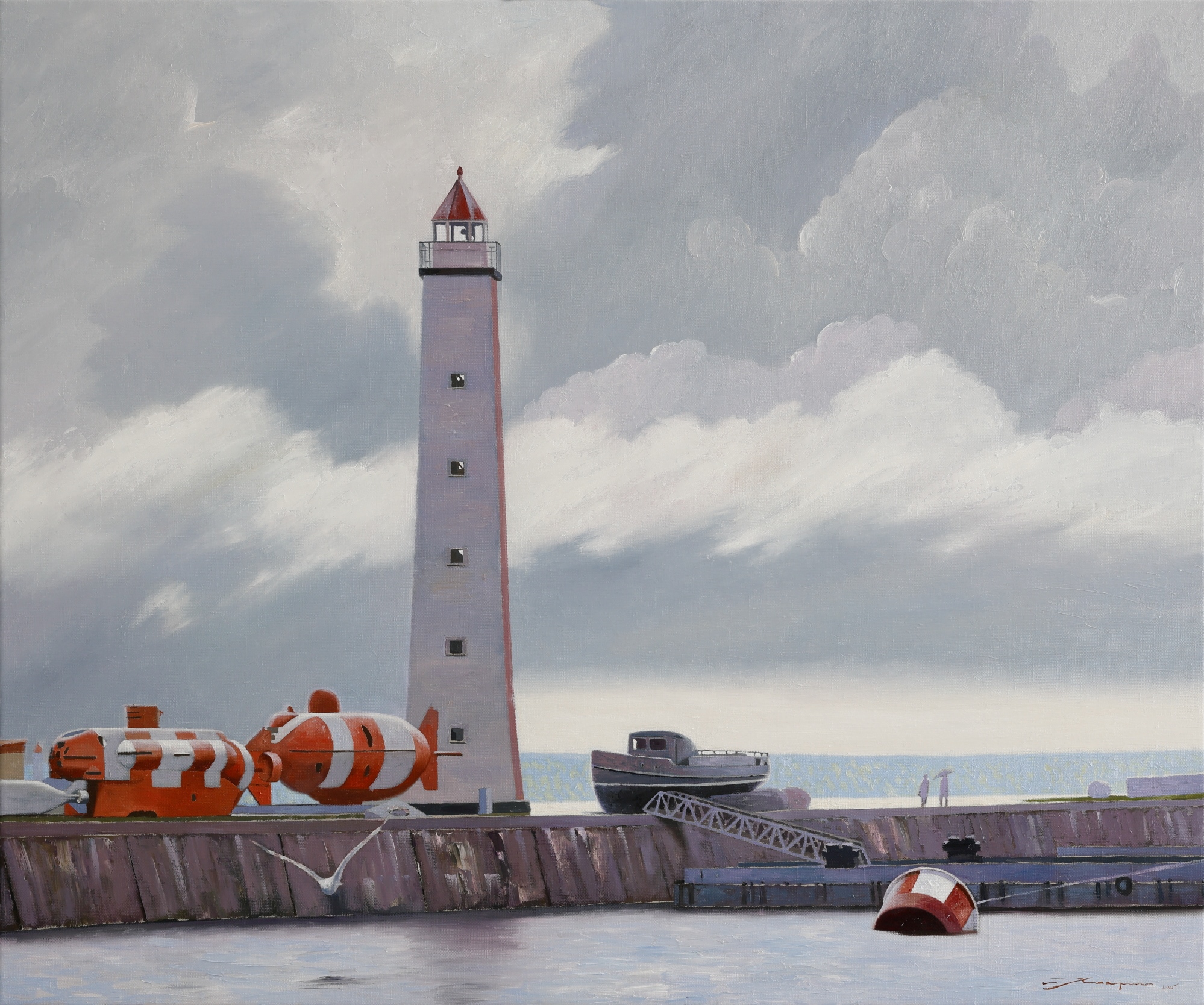 Kronstadt Lighthouse - 1, Ilya Khokhrin, 买画 油