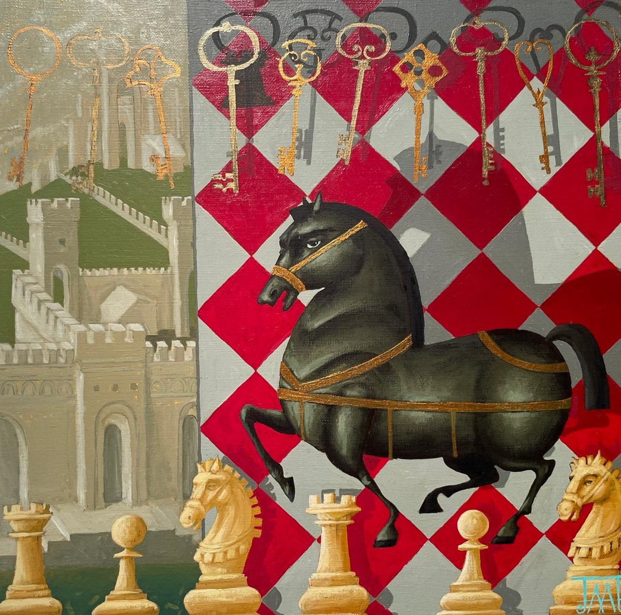 Knight's Move I - 1, Alla Lipatova, 买画 油