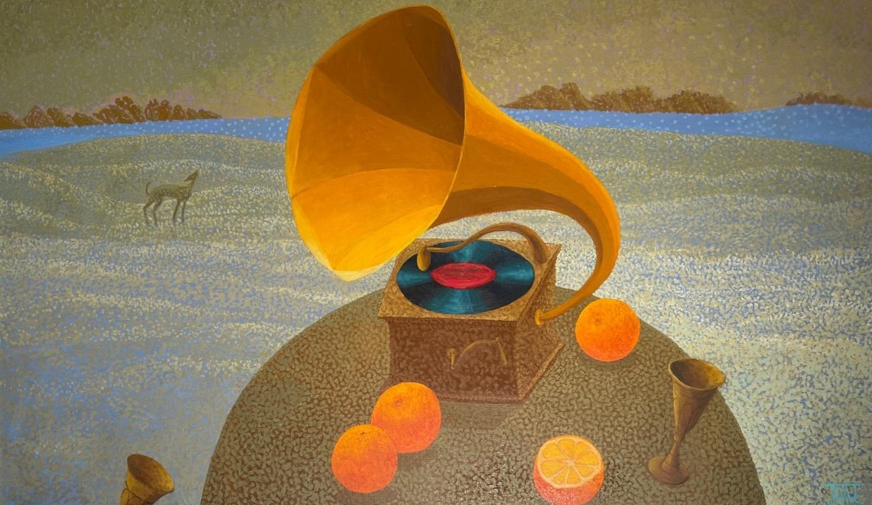 Gramophone and Oranges - 1, Alla Lipatova, 买画 油