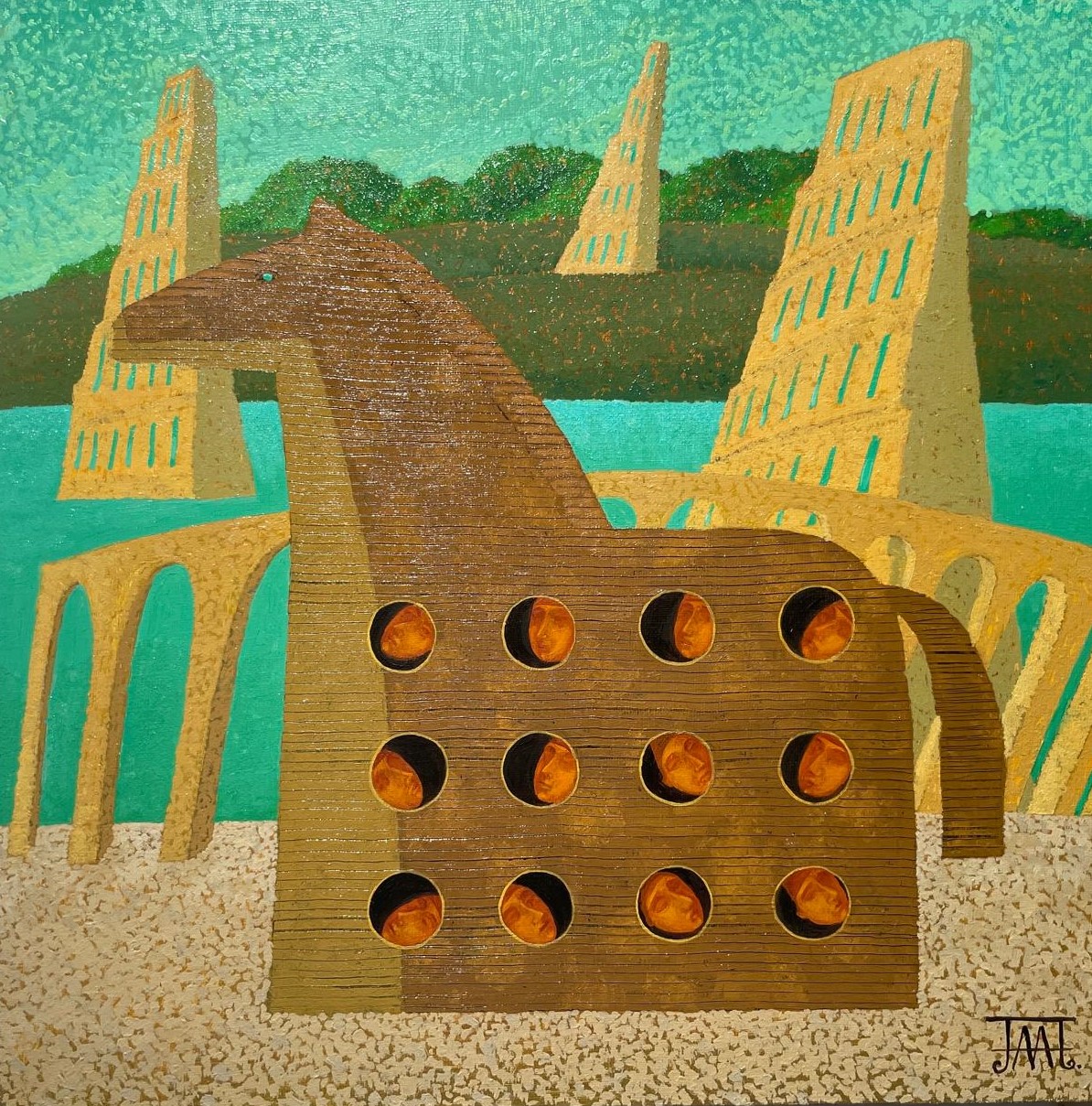 The Trojan Horse - 1, Alla Lipatova, 买画 油