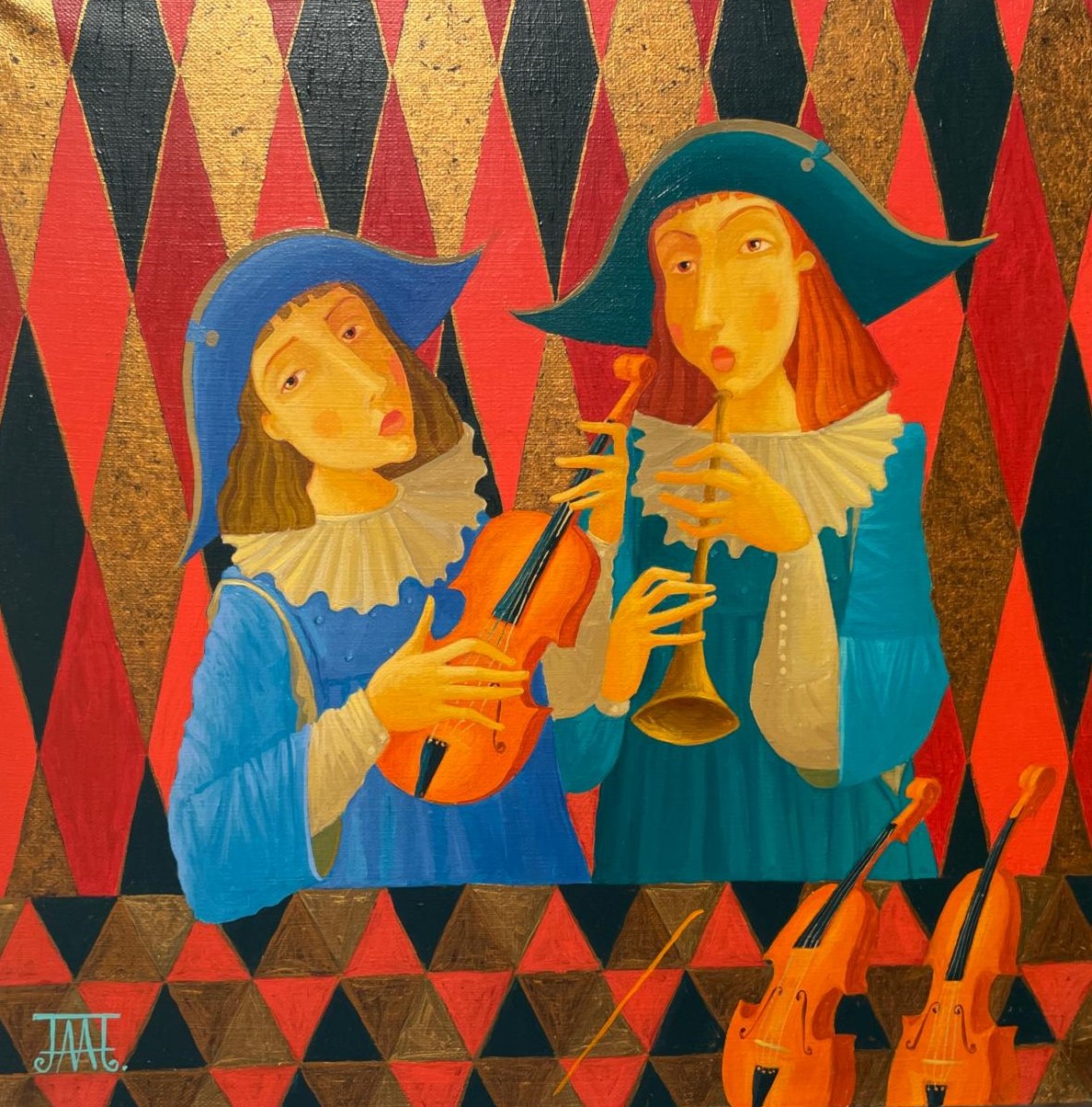 Musicians II - 1, Alla Lipatova, 买画 油