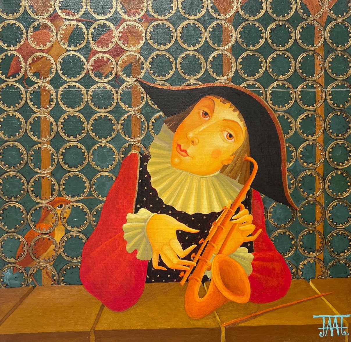 The Saxophonist - 1, Alla Lipatova, 买画 油