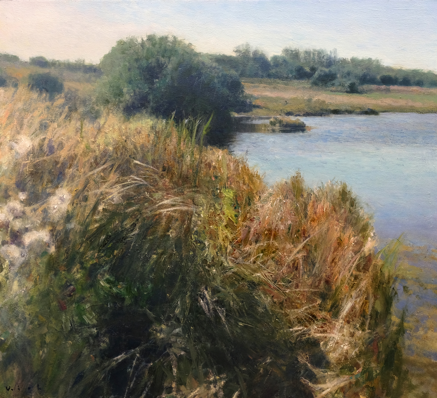 By the pond shore - 1, Vladimir Kirillov, 买画 油
