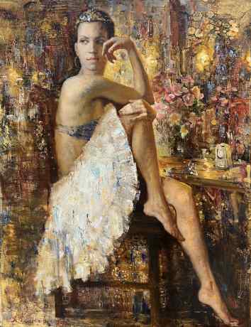 After the Show. Resting Ballerina