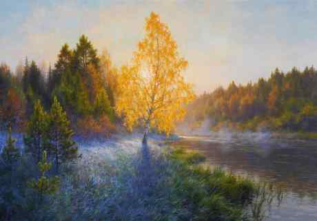 日场。 第一次霜冻