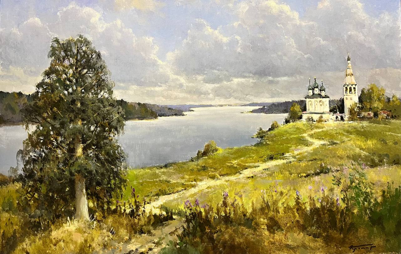 The Road to the Temple - 1, Alexander Kremer, 买画 油