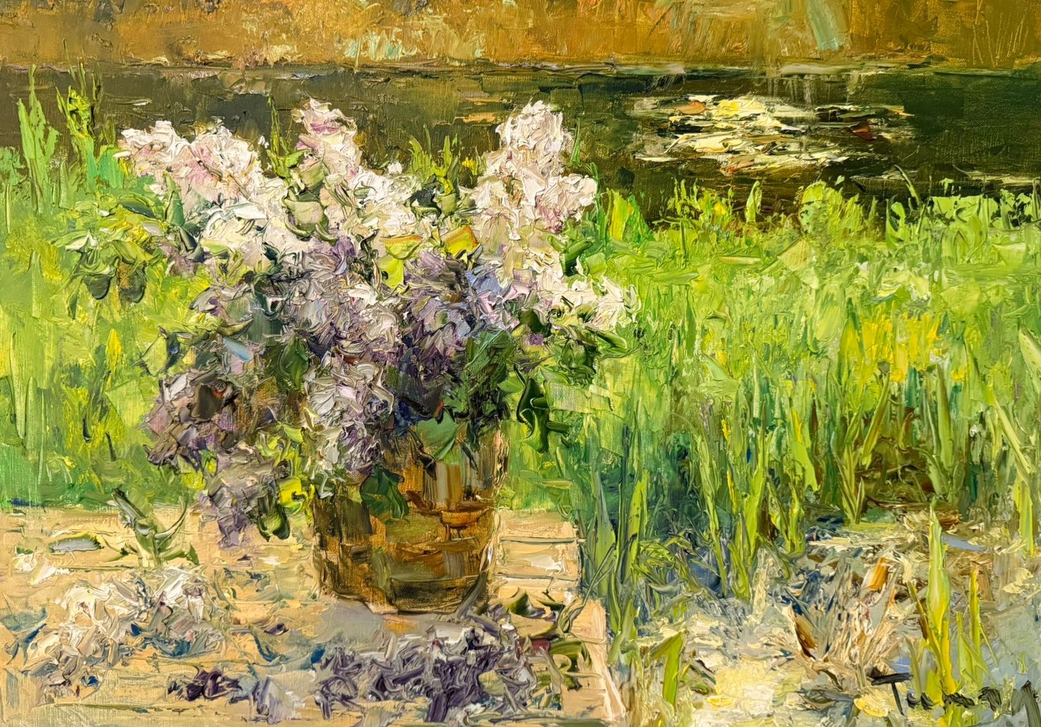 By the River - 1, 雾Zhumabaev, 买画 油