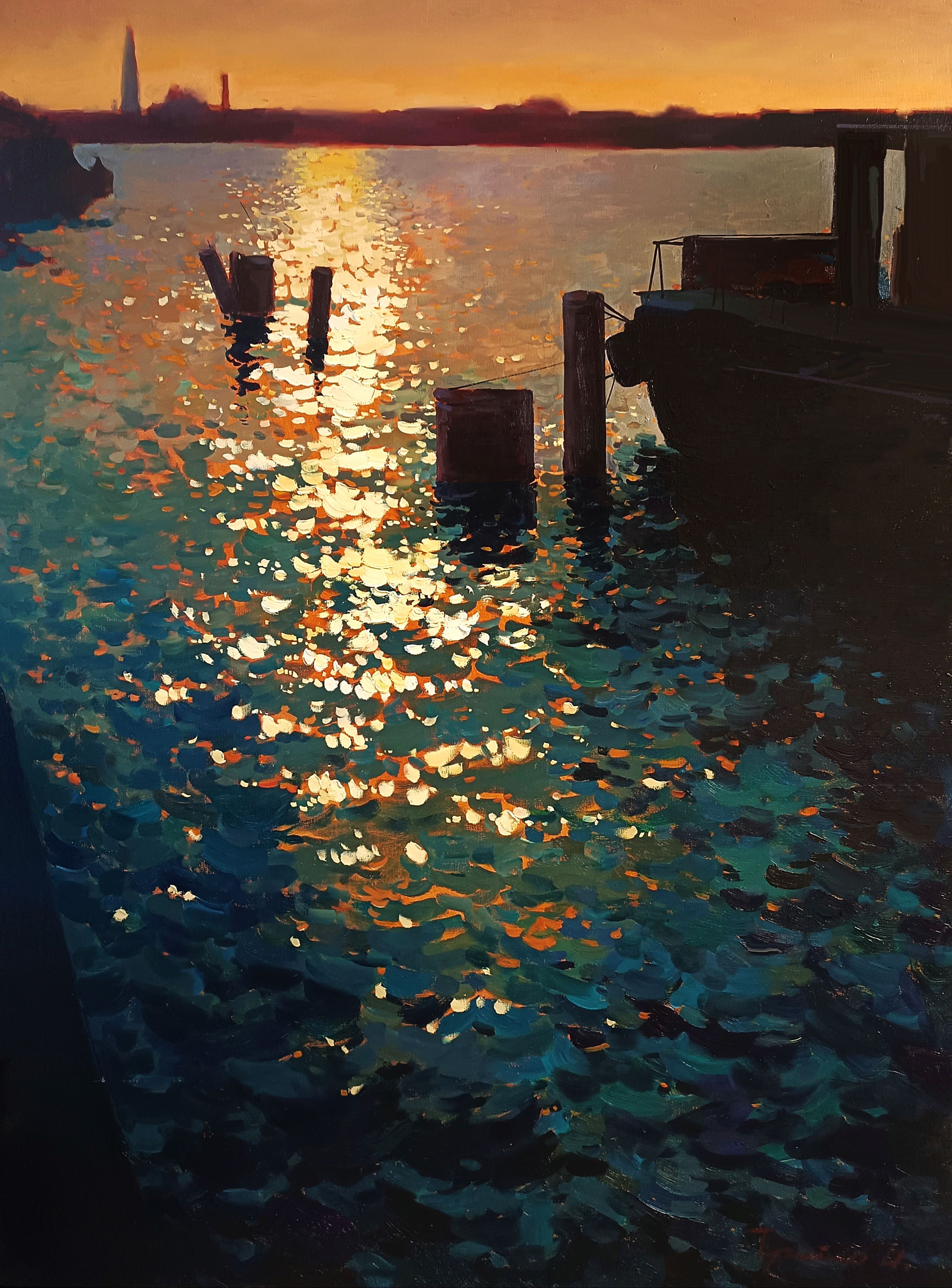 Twinkle on the Neva River - 1, , 买画 油