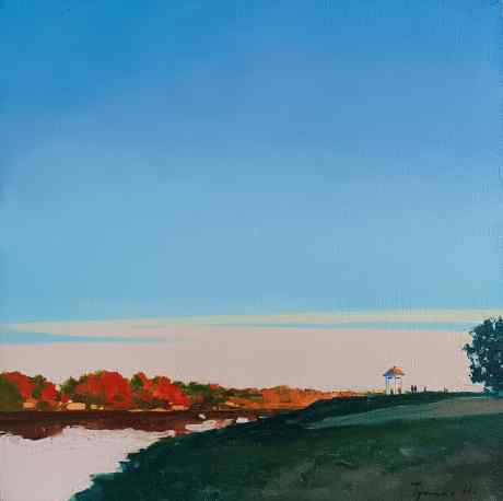 Evening on the Dnieper River